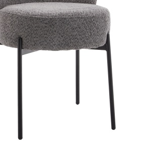Scaun Model Houlian, Antracit/Negru, 46x66x89 cm - Img 3