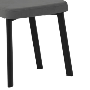 Scaun Model Joley, Negru/Gri inchis, 50x50x77.5 cm - Img 7