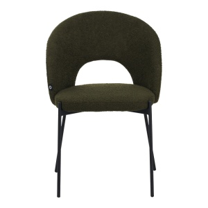 Scaun Model Masebo, Verde inchis/Negru, 48x58.5x82 cm - Img 4