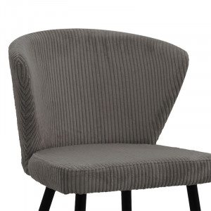Scaun Model Mattia, Antracit/Negru, 55x53x80 cm - Img 6