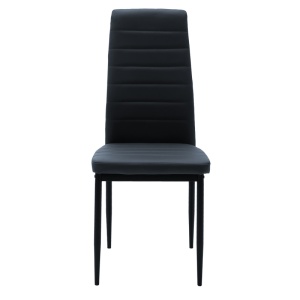 Scaun Model Parker, Gri inchis/Negru, 42x48x98 cm - Img 4