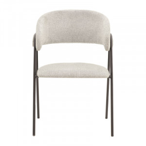 Scaun Model Rachele, Gri/Negru, 52x53x83 cm - Img 4