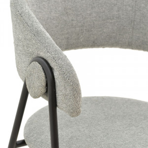 Scaun Model Rachele, Gri/Negru, 52x53x83 cm - Img 7