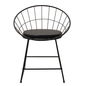 Scaun Model Seth, Negru, 58x50x71 cm - Img 4