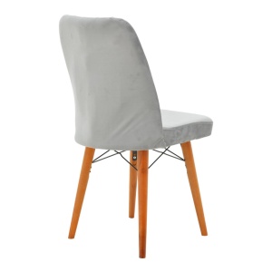 Scaun Model Vespera, Gri/Nuc, 45x52x95 cm - Img 2
