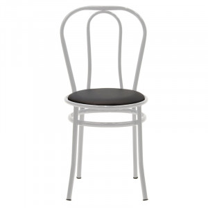 Scaun Model Vienna, Alb/Negru, 40x47x85 cm - Img 4