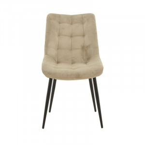 Scaun Model Vittorio, Bej/Negru, 46x62x80 cm - Img 4