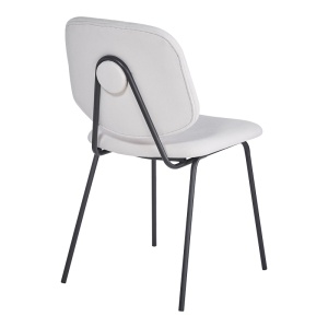 Scaun Pietro I, bej/negru, 45x55x82.5 cm - Img 2