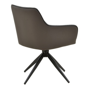Scaun Rotativ Model Debra, Gri/Negru , 60x64x83 cm - Img 2