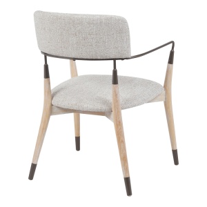 Scaun Sentana, bej/maro, 56.5x56x79 cm - Img 2