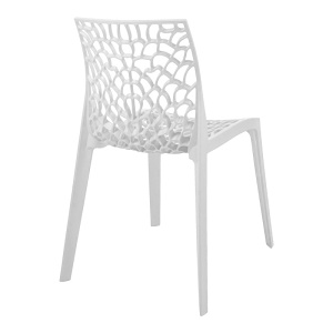 Scaun stivuibil Hush, alb, 50x57x80 cm - Img 3