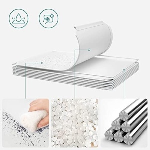 Set 16 cuburi modulare pentru depozitare, Songmics, Alb, 123x31x123 cm - Img 6