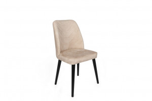 Set 2 scaune Model Dallas-520, Bej/Negru, 50x49x90 cm - Img 2