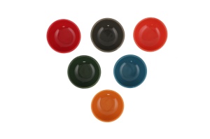 Set boluri ceramice, 6 bucati Roma Ceador Multicolor 8x8x8 cm - Img 4