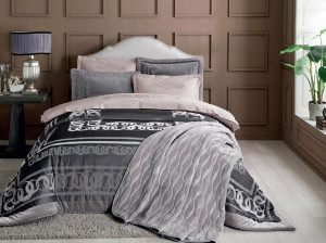 Set Complet Rosa Lila, cu 10 piese (Bumbac 100%) - Img 1