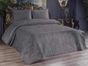 Set Cuvertura Pat Dublu Model Velica Anthracite