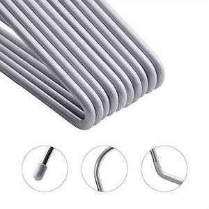Set de 20 umerase din metal, Songmics, Gri-Argintiu, 38x14.5x0.5 cm - Img 4
