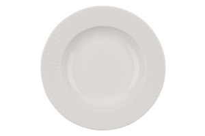 Set farfurii servire, 24 bucati Villa-Servisa Alb 22x22x2 cm - Img 8