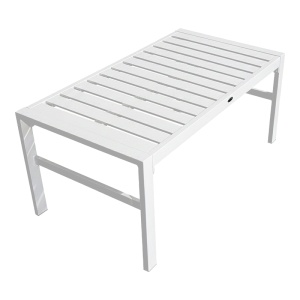 Set mobilier de grădină Gardenly, 4 piese, alb/bej - Img 5