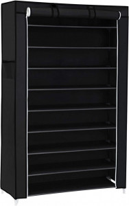 Suport pantofi Model Liv, Negru, 85x28x162 cm - Img 7