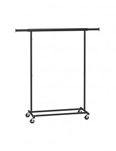 Suport pentru haine cu roti, Songmics, 90 kg, HSR13BKV1, Negru - Img 1