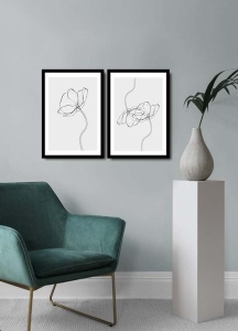 Tablou, 2 bucati 2Psctciz Multicolor 36x51 cm - Img 2
