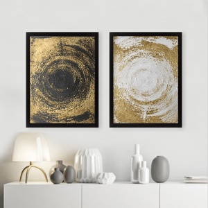 Tablou, 2 bucati SET Multicolor 34x44 cm - Img 1