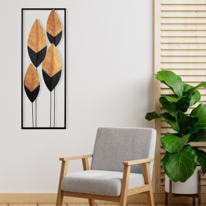 Tablou metalic Asil Multicolor 32x5x90 cm - Img 1