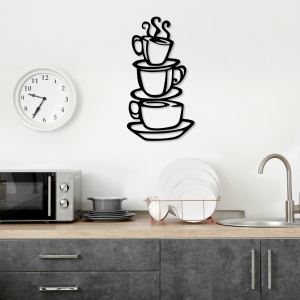Tablou metalic Coffee Negru 40x75 cm - Img 2