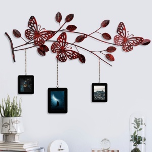 Tablou metalic Dalvere Multicolor 93x65x4 cm - Img 1
