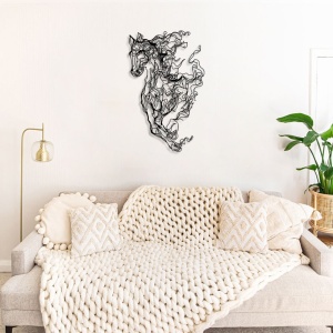 Tablou metalic Metal Negru 41x66 cm - Img 2