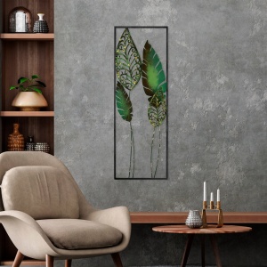 Tablou metalic Nezgep Multicolor 32x90 cm - Img 3