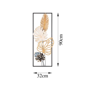 Tablou metalic Palm Multicolor 32x90 cm - Img 7