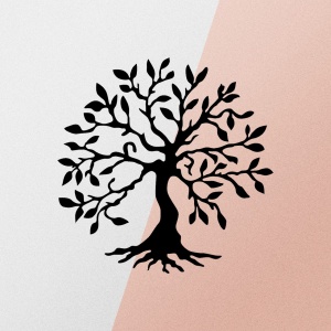 Tablou metalic Tree Negru 60x60 cm - Img 5