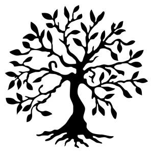 Tablou metalic Tree Negru 60x60 cm - Img 2