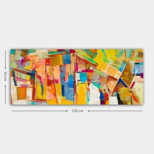 Tablou Siena Sunset Multicolor 50x120 cm - Img 3
