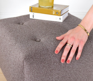 Taburet Galila Gri 44x30 cm - Img 3