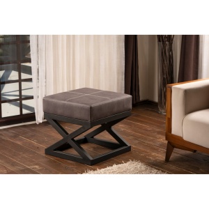 Taburet Krupa Antracit 46x44x46 cm - Img 1