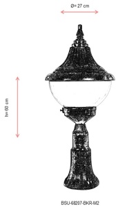 Aplica de perete exterior M2 Maro 60x27 cm - Img 3