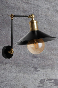 Aplica Sara metal başlıklı aplik Negru - Img 1