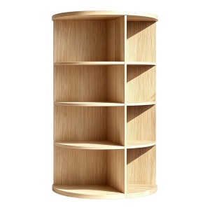 Bibliotecă de colț Benzal, Sonoma, 80 x 30 x 120 cm - Img 2