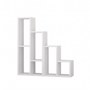 Biblioteca Model Sule, Alb, 42x20x89 cm - Img 3