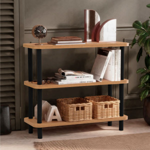 Biblioteca Salvador, Model Step, Negru/Natur - Img 1