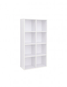 Biblioteca Vasagle, Model Oakleigh, 30x130x65 cm, Alb - Img 1