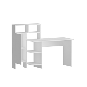 Birou Bugra Alb 135.9x111.8x60 cm - Img 3