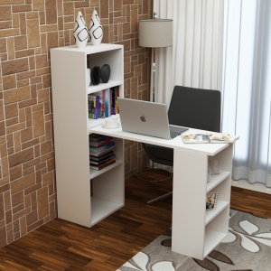 Birou Last Alb 90x70x40 cm - Img 3
