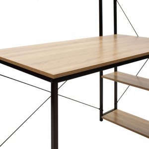 Birou Ramon Oak - Negru 122x64x120 cm - Img 5