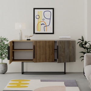 Bufet Estella Walnut 150x42x79 cm - Img 3