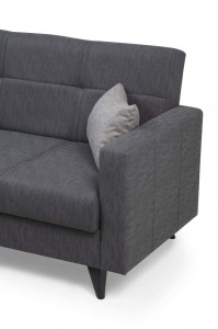 Canapea extensibila 2 locuri Nabulsi Gri inchis 127x46 cm - Img 3