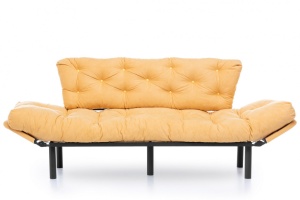 Canapea Extensibila, 3 Locuri Nitta Triple Mustard - Img 11